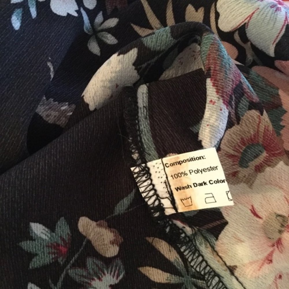 NWT Dressfo Sleeveless Floral Print Top - Picture 5 of 5